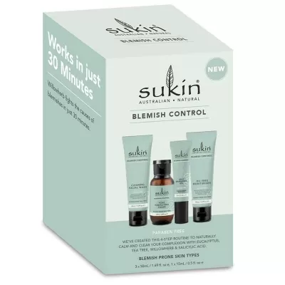 Sukin Blemish Control Gift Set Full of Beans