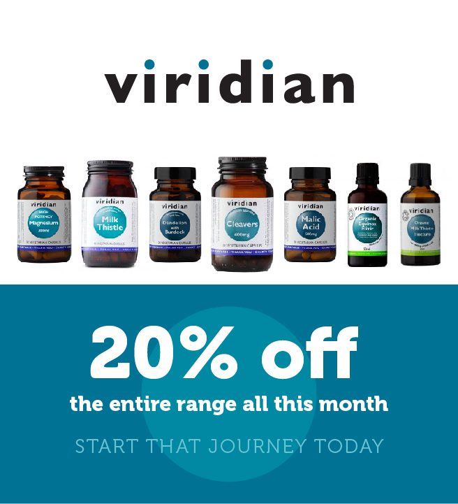 Viridian Special offer 20% off the full range!